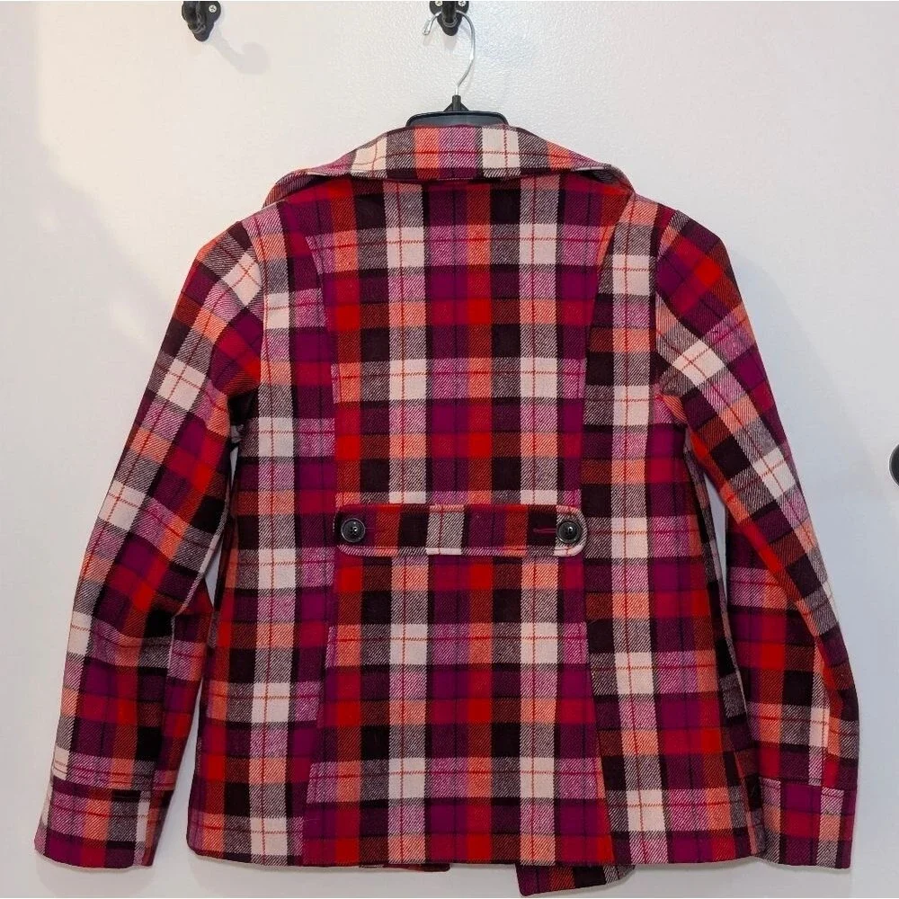 Vintage Y2K Old Navy Plaid Jacket Coat Girls XL Rory Gilmore